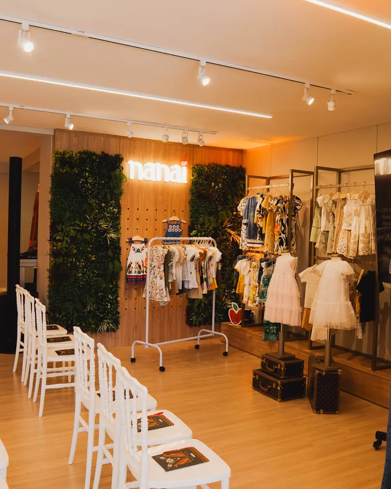 Espaço da marca Nanai no showroom
